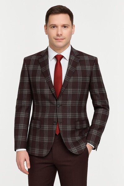 Yelekli Takım Elbise Slim Fit - Thumbnail