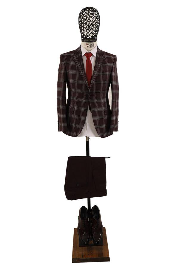 Yelekli Takım Elbise Slim Fit