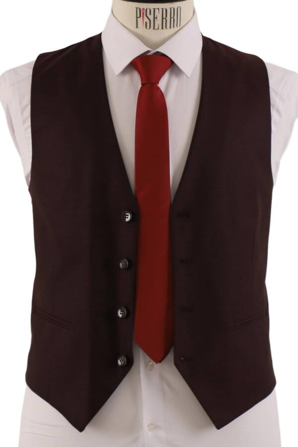 Yelekli Takım Elbise Slim Fit