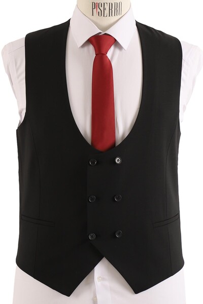 Yelekli Takım Elbise Slim Fit - Thumbnail