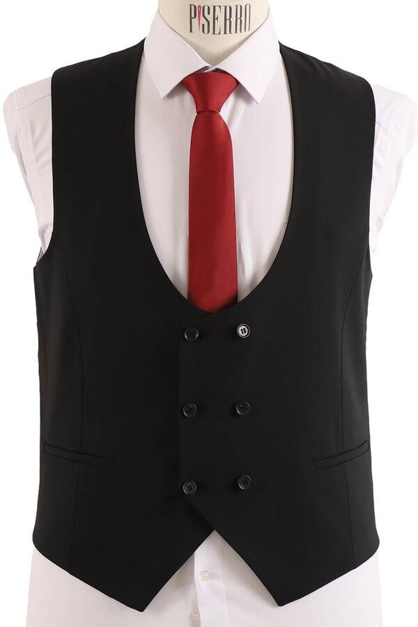 Yelekli Takım Elbise Slim Fit