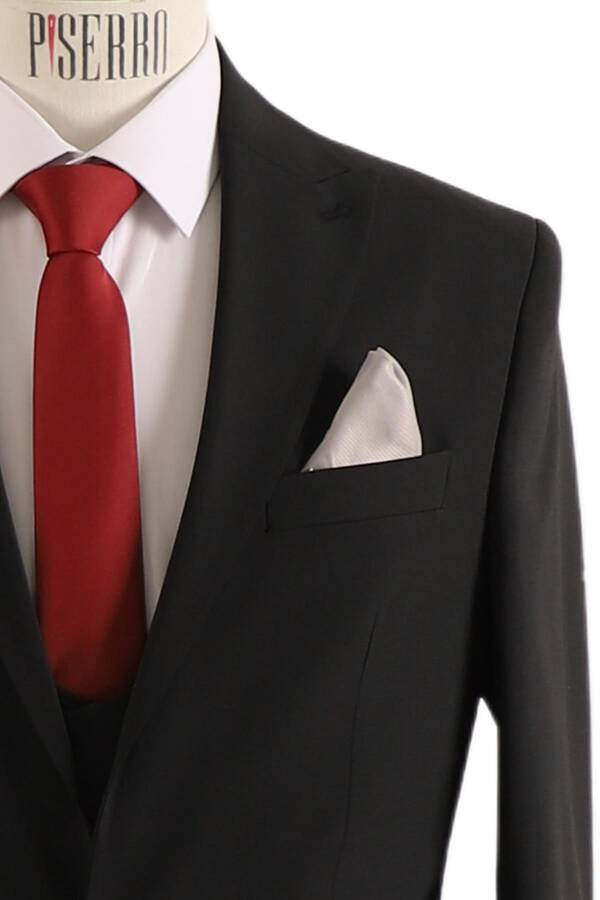 Yelekli Takım Elbise Slim Fit