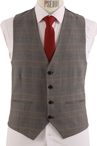 Yelekli Takım Elbise Slim Fit - Thumbnail