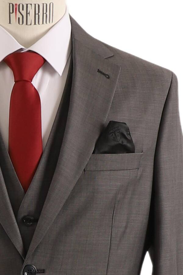 Yelekli Takım Elbise Slim Fit - 5