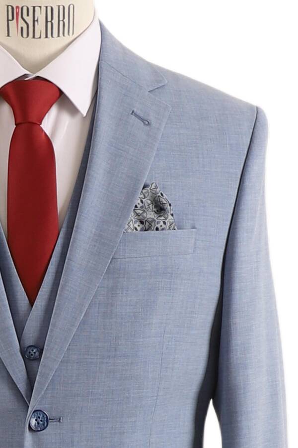 Yelekli Takım Elbise Slim Fit