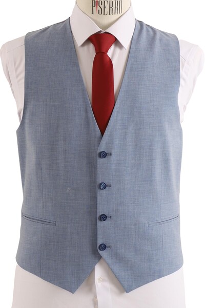 Yelekli Takım Elbise Slim Fit - Thumbnail