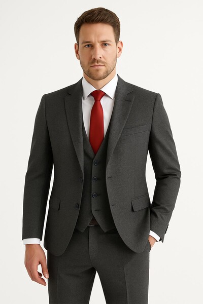 BRUEGEL - Yelekli Takım Elbise Slim Fit Erkek