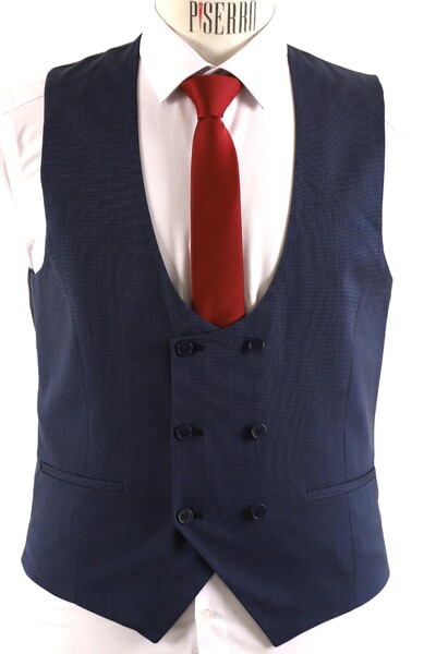 Yelekli Takım Elbise Slim Fit Erkek - Thumbnail