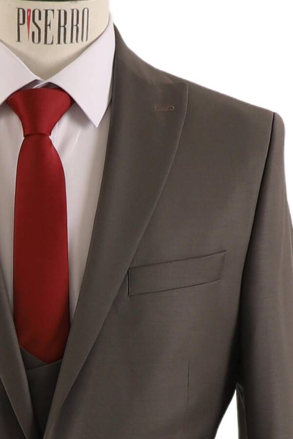 Yelekli Takım Elbise Slim Fit Erkek